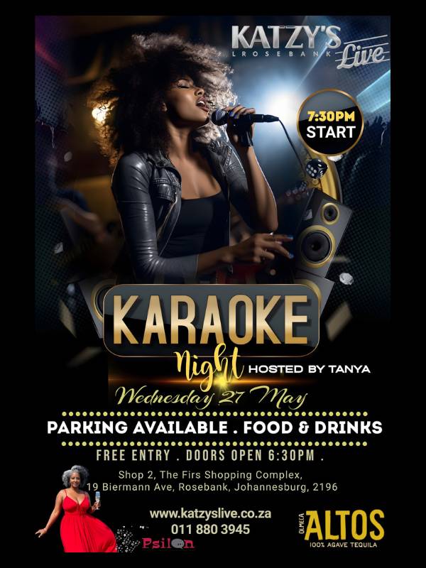 Karaoke 27 May at Katzy's Live